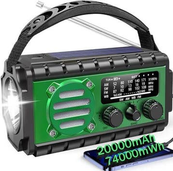 XSY 350 - Noodradio - Groen, Ophalen of Verzenden, Nieuw