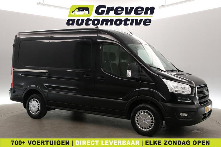 Ford Transit 2.0 TDCI L2H2 | Airco | Cruise | Camera | 3, Auto's, Bestelauto's, Handgeschakeld, Diesel, Zwart, Euro 6, Ford, Verzenden