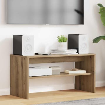 vidaXL TV-kast 80 x 35 x 40 cm Artisan Eiken Bewerkt hout, Minder dan 50 cm, Verzenden, Nieuw, Minder dan 100 cm