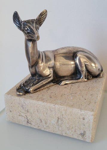 Georges LAVROFF (1895-1991) - Beeldje, CERVIDE - 7 cm -