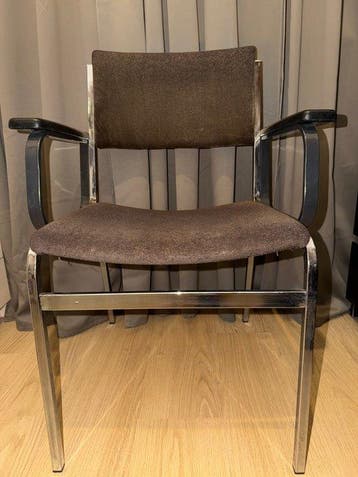 Gijs van der Sluis - Fauteuil - Textiel, Chroom - Fauteuil