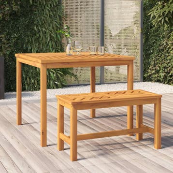 vidaXL Tuinbank 80 cm massief acaciahout, Tuin en Terras, Tuinbanken, Verzenden, Nieuw, Hout