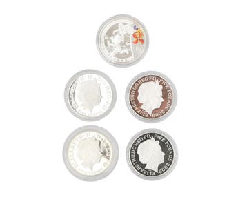 5 zilveren penningen, Olympische spelen 2008 Engeland, China