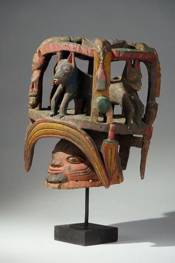 Een houten masker - Gelede - Yoruba - Benin (Zonder, Antiek en Kunst