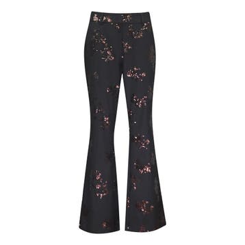 Cambio • zwarte Fawn met pailletten • 38, Kleding | Dames, Broeken en Pantalons, Maat 38/40 (M), Cambio, Verzenden, Zwart