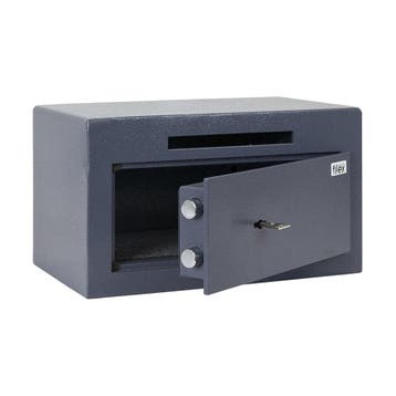 Filex Security DP 1 afstortkluis met dubbelbaard sleutelslot, Ophalen of Verzenden, Nieuw, Brandkast