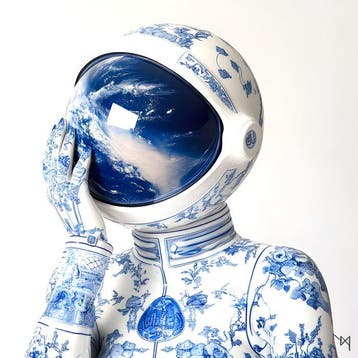 NYX - Cosmos en Porcelaine : Reflets de la Terre, Antiek en Kunst