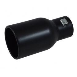 Zwart uitlaatsierstuk Rond groot - passend 49-62 mm, Verzenden, Nieuw