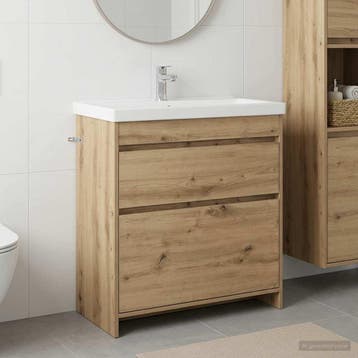 vidaXL Badkamer onder wastafel kast Artisanaal eiken, Verzenden, Nieuw