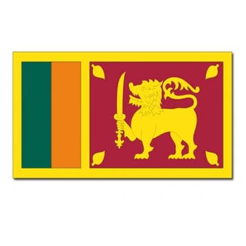 Gevelvlag/vlaggenmast vlag Sri Lanka 90 x 150 cm - Sri Lan.., Ophalen of Verzenden, Nieuw