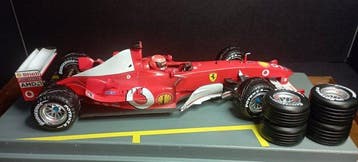 Hot Wheels 1:18 - Modelauto - Ferrari F1 2003 Schumacher, Nieuw