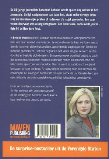 Brein in brand 9789491845024 Susannah Cahalan, Verzenden, Zo goed als nieuw, Susannah Cahalan
