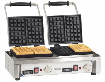 Dubbel RVS Wafelijzer | 3200Watt Casselin, Verzenden, Nieuw in verpakking
