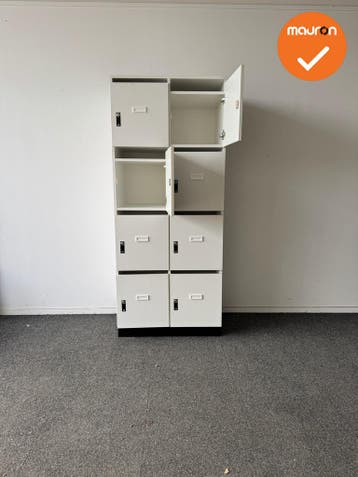 Lockerkast - 190x80x52 - 8 lockers - Inclusief sleutels, Werkplek, Ophalen of Verzenden, Gebruikt, Kast