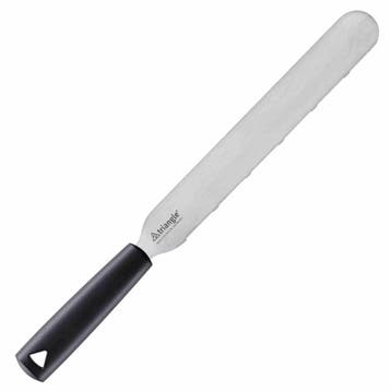 Triangle Professioneel Taartmes 25 cm – Gekarteld RVS Lem., Ophalen of Verzenden, Nieuw, Rvs of Chroom