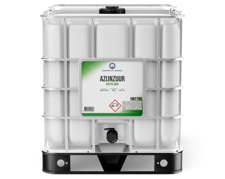 Wmm Chemie Azijnzuur 20 1000 liter, ibc, Doe-het-zelf en Verbouw, Overige Doe-het-zelf en Verbouw, Nieuw, Verzenden