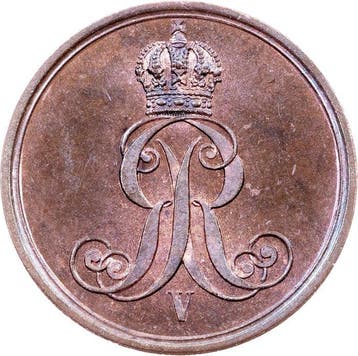 Duitsland. Georg V. 1 Pfennig 1860 (Zonder minimumprijs)
