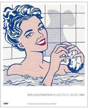 Roy Lichtenstein - Woman in Bath (1963) – Official Thyssen, Antiek en Kunst