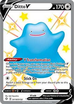 Ditto v sv118/sv122 shining fates, Ophalen of Verzenden, Nieuw, Losse kaart, Foil