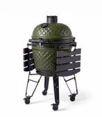 BASTE kamado bbq large - 21 inch - Olijfgroen, Tuin en Terras, Houtskoolbarbecues, Verzenden, Nieuw
