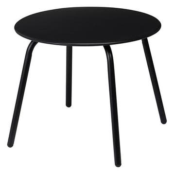 Bijzettafel tuin | Gardalux | Rond (Ø 50 x 40 cm, Zwart), Verzenden, Nieuw
