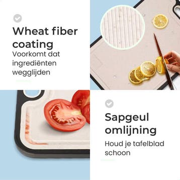 Lunaro RVS Snijplank Dubbelzijdig - PFAS-vrij - Vermijd, Ophalen of Verzenden, Zo goed als nieuw