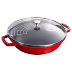 GGM Gastro | STAUB | SPECIALITIES - Wok met glazen deksel -, Verzenden, Nieuw