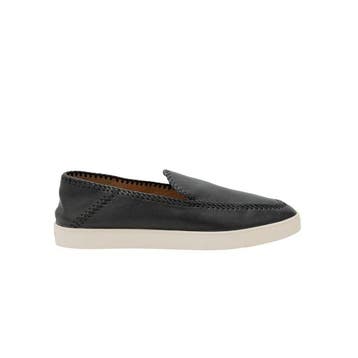 GIORGIO ARMANI - 10 UK - 44 IT - Slip on Sneakers Black Calf, Nieuw