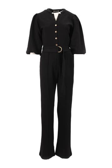 Aaiko Jumpsuit in maat XS Zwart, Aaiko, Verzenden, Zo goed als nieuw, Zwart