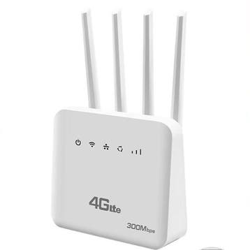 4G LTE WiFi 6 Router met SIM – 300Mbps Modem, Computers en Software, Routers en Modems, Verzenden, Nieuw
