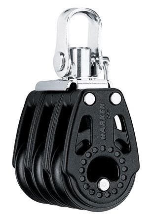 Harken 344 Carbo Air blok 29 mm 3 schijfs met D-sluiting, Watersport en Boten, Bootonderdelen, Ophalen of Verzenden, Nieuw, Zeilboot of Motorboot