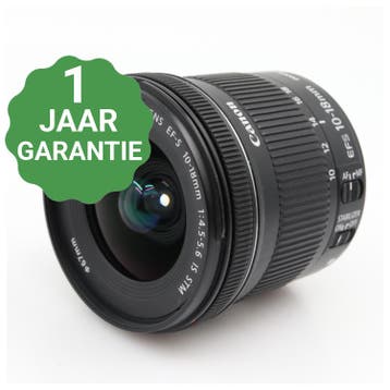 10% korting | Canon EF-S 10-18mm f/4.5-5.6 IS STM, Audio, Tv en Foto, Verzenden, Gebruikt
