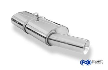 FOX Opel Kadett E-CC einddemper Ø63,5mm - 1x90 Type 24, Verzenden, Nieuw