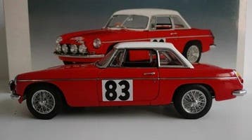 Autoart 1:18 - Model sportwagen - MGB GT Mk II - Rally Monte, Nieuw