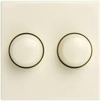 Sanders afdekplaat dubbele dimmer voor JUNG AS500 wit, Doe-het-zelf en Verbouw, Elektra en Kabels, Ophalen of Verzenden, Nieuw