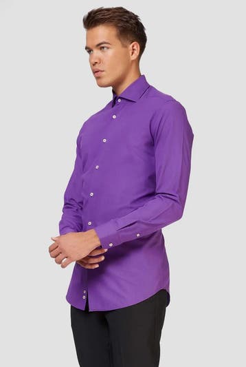Opposuits Basic Overhemd Paars Heren, Ophalen of Verzenden, Nieuw