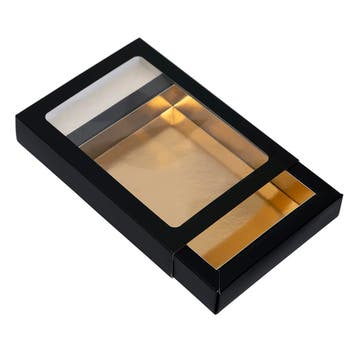 Chocoladeletterdoos GK7 Zwart / Goud 26st, Verzenden, Nieuw