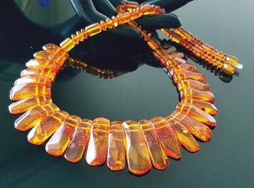 Amber Unieke natuurlijke Baltische barnsteenketting- 22 g