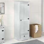 vidaXL Kasten met lade Wit 55 x 50 x 170 cm Massief, Huis en Inrichting, Kasten | Kledingkasten, Verzenden, Nieuw