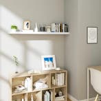 2dekans | Woltu Wandrek zwevend cd-rek - wit - 120 x 22,9 x, Huis en Inrichting, Ophalen of Verzenden, Zo goed als nieuw