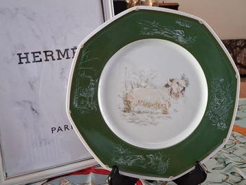 Hermès - Bord - Sealyham terrier - Porselein - Jacht