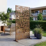 Scheidingswand Bernalda kamerscherm 180x90x40 cm bruin casa., Verzenden, Nieuw