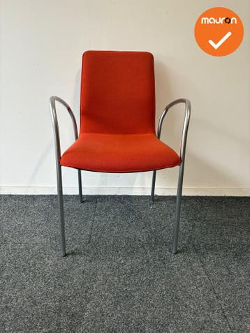 Kusch & Co Ona Plaza - Vergaderstoel Oranje Gestoffeerd - Vi, Vergader- of Presentatieruimte, Ophalen of Verzenden, Gebruikt, Stoel