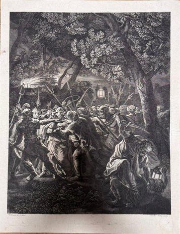 Claudia Stella Sculp., after Nicolas Poussin (XV - Incisione