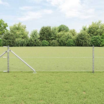 vidaXL Hexagonale Schutting met Palen 25 x 0,6 m, Verzenden, Nieuw, IJzer
