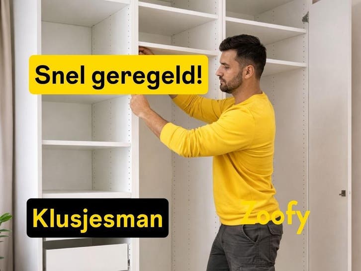 Klusjesman gezocht? Boek snel een vakman via Zoofy, Diensten en Vakmensen, Klussers en Klusbedrijven, 24-uursservice, Garantie