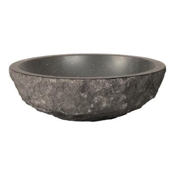 Brauer Molten Waskom - Rond - 42 cm - Natuursteen Basalt -, Ophalen of Verzenden, Nieuw