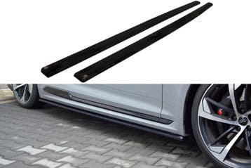 Zijskirts Diffusers Audi RS5 F5 Coupe Glanzend Zwart, Ophalen of Verzenden, Nieuw
