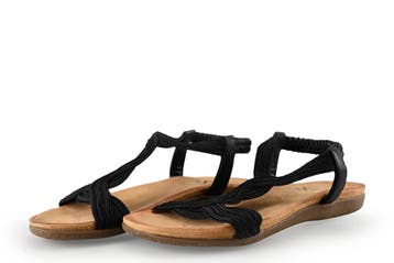 Dolcis Sandalen in maat 37 Zwart, Dolcis, Verzenden, Zwart, Sandalen of Muiltjes