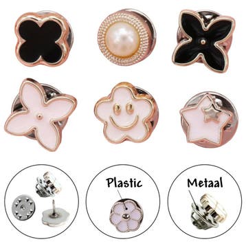 Fako Bijoux - Pin Broche Mini - Steek Pin Knopen Set - 6, Verzenden, Nieuw